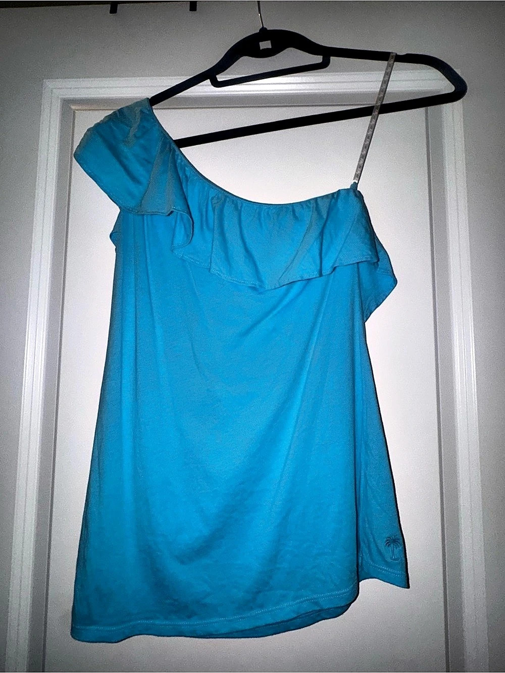 Lilly Pulitzer One-Shoulder Top Blue Small